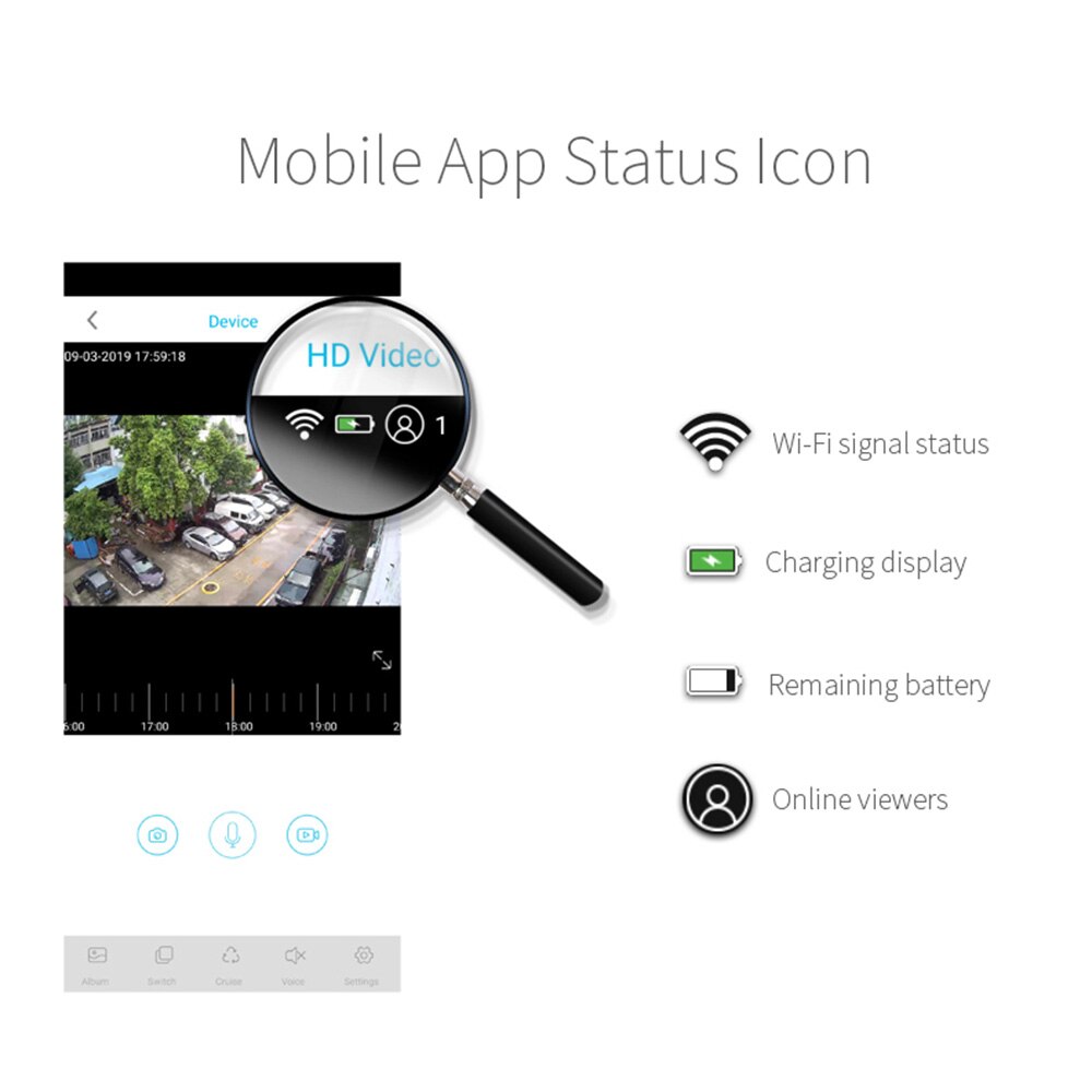 1080P Solar IP Camera Outdoor IP67 Waterproof Wifi 2.4G Night Vision Camera Rechargeable Battery Burglar Monitor Family Wireless