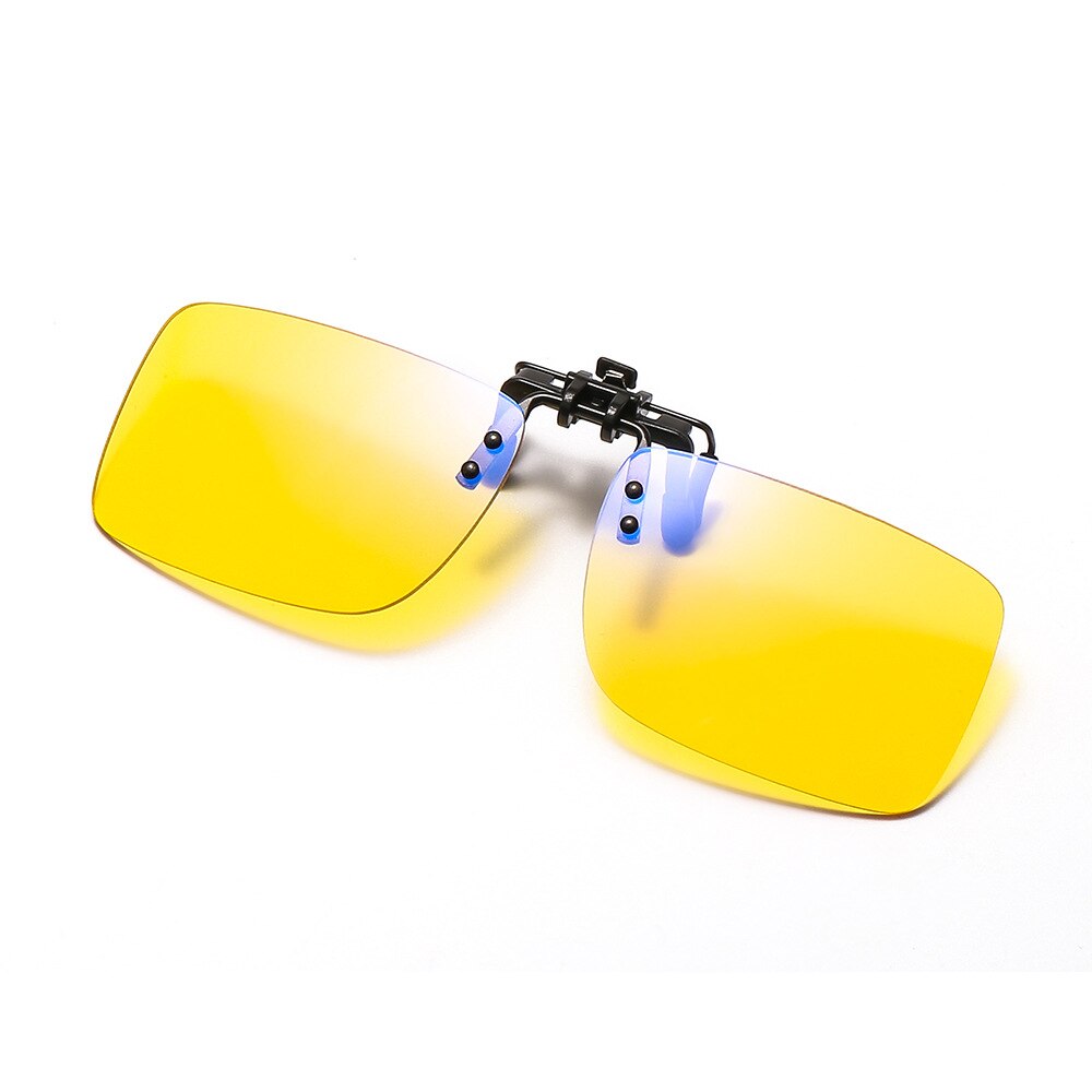 Zerosun Computer Glasses Lens Clip Yellow Clear Tint Lens Gaming Eyewear Block Blue Light Eye Protect No Degree