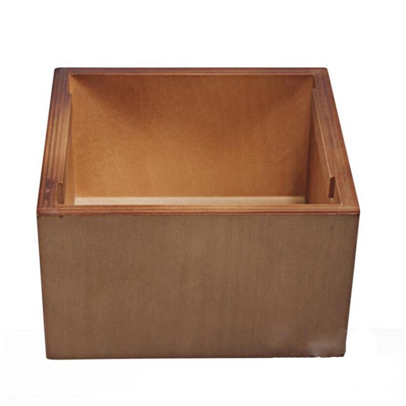 Coffee Knock Box Stainless Steel Wood Coffee Grounds Container Box Barista Coffee Residue Bucket Grind Waste Bin