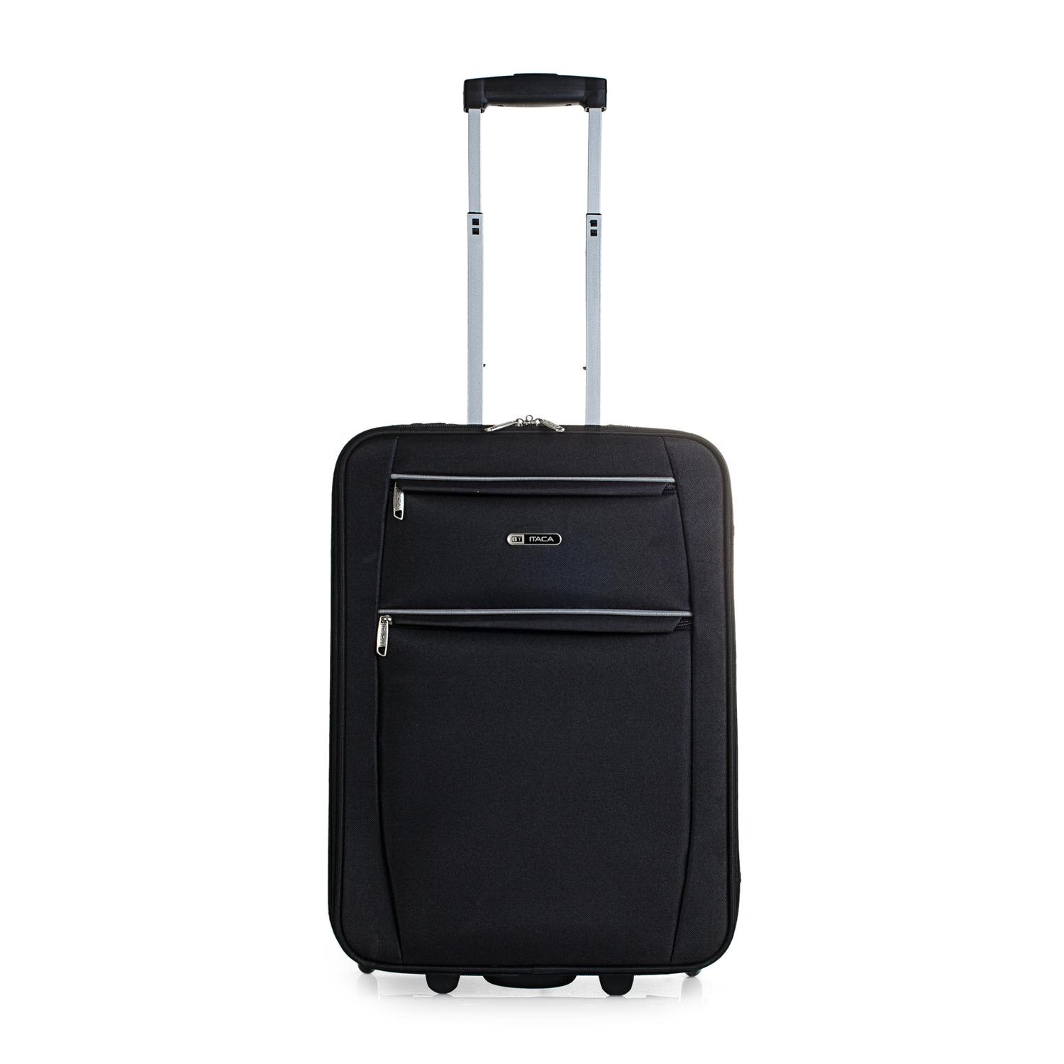 Itaca modèle Cassley valise trolley cabine Semirígida 50 Cm Polyester EVA poignée réglable, 2 poignées 2 roues roulettes faible coût