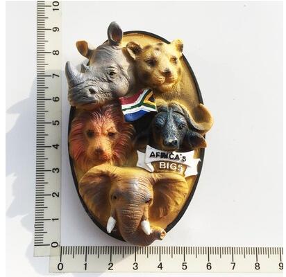 Køleskabsmagnet, håndmalet afrika turist souvenirs strandvogn dekorativ kunst og håndværk: Lysegul