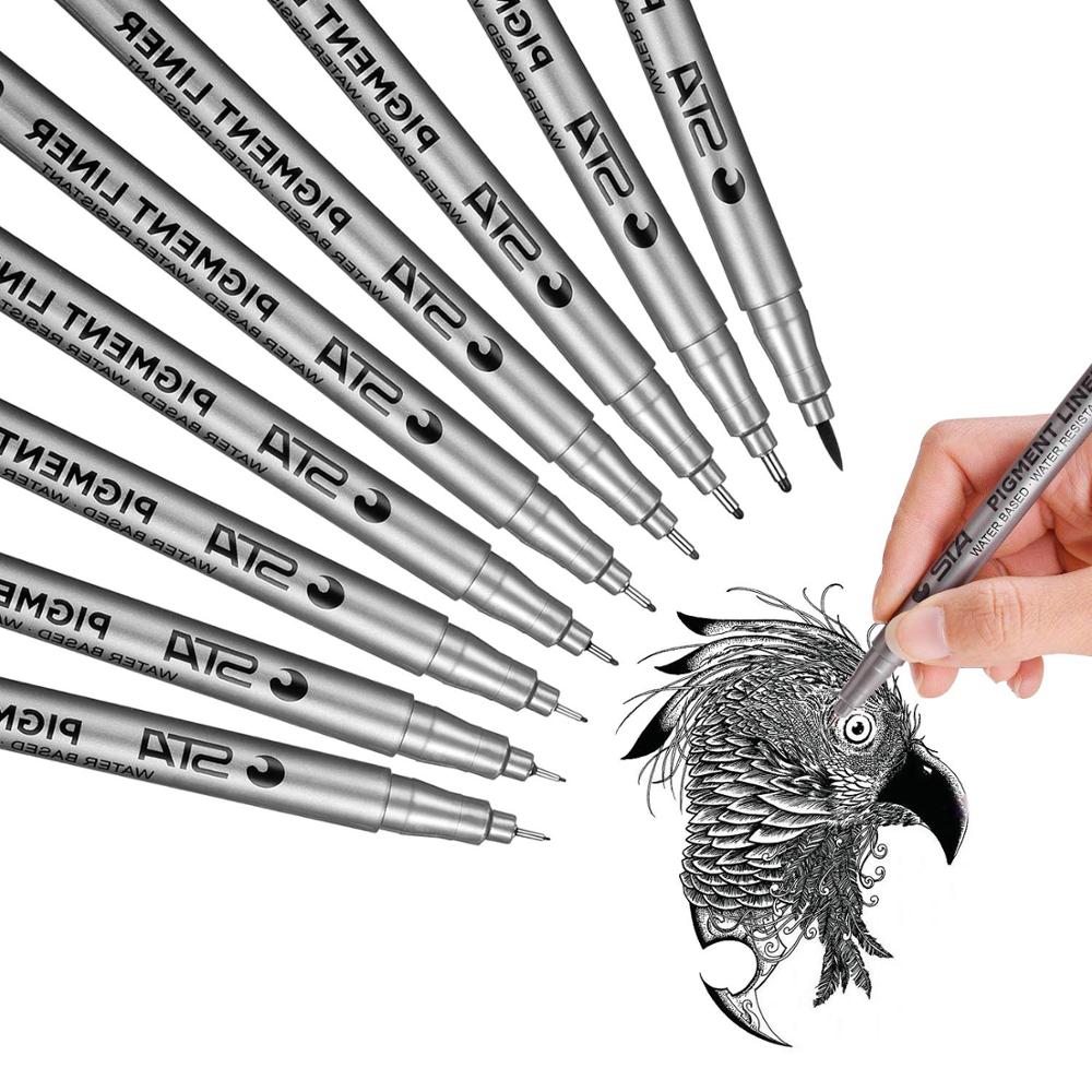 pigment liner fineliner 1,0 mm zwart