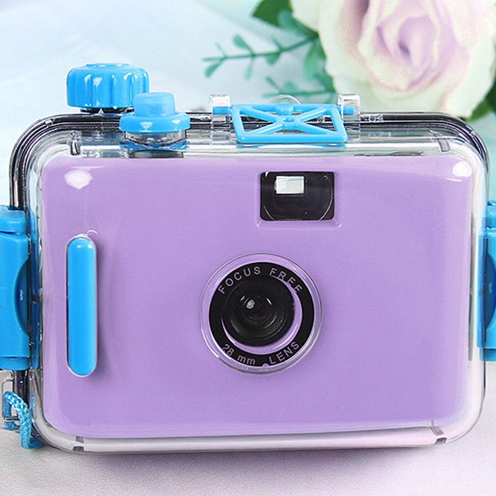 Reusable Waterproof Camera Cute Film Camera Underwater Diving Retro Camera Double Button