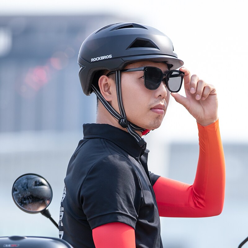 Rockbros Ultralight Stad Fietshelm Mannen Vrouwen Integraal Gegoten Motocycle Elektrische Fiets Veiligheid Hoed Racefiets Fietshelm