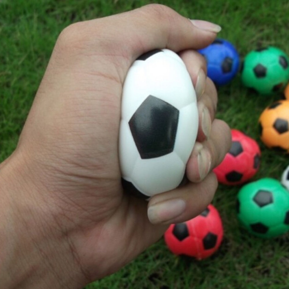 Kleurrijke Hand Voetbal Bal Zachte Squeeze Stress Reliever Ballen Kids slime speelgoed Squishy Squeeze