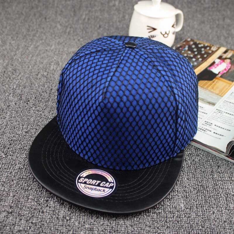 Doitbest berretto da Baseball in maglia estiva coreana nuova lavagna leggera per uomo donna adolescenti Casual Bone Hip Hop cappellini Snapback cappelli da sole: Blu