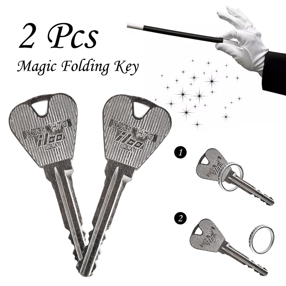 Magische Sleutel Props Goocheltruc Key Via Fles Of Ring Penetratie Trick Props Voor Bar En Klasgenoten Reünie Voor Kid magic Speelgoed