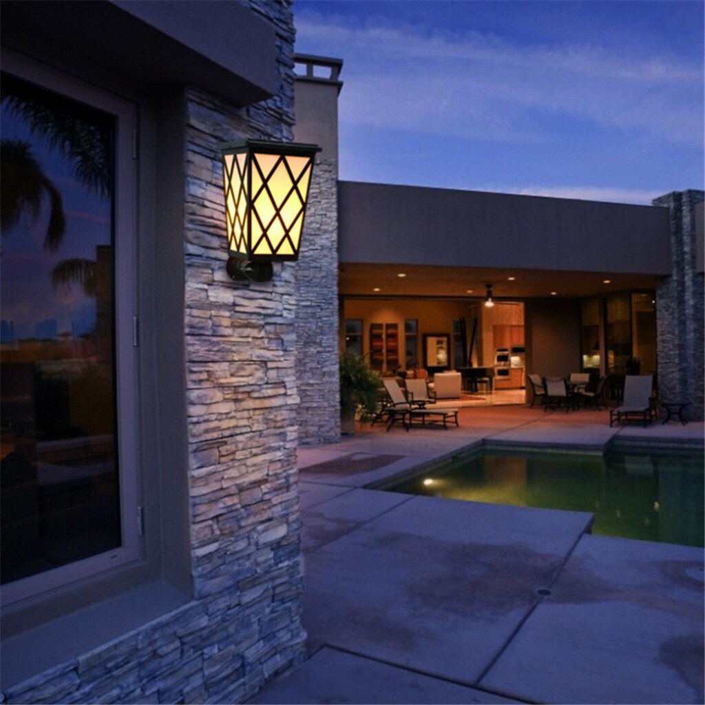 Led Solar Zaklamp Flickering Dancing Flame Tuin Waterdicht Yard Lamp Muur Landschap Lichten Outdoor Path Lamp Gazon Licht