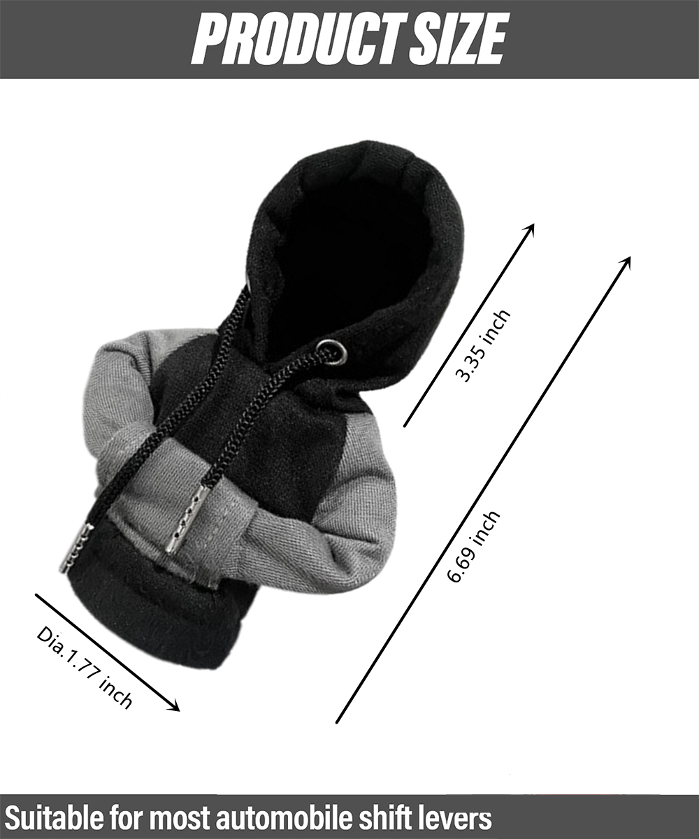 Gearbox Handle Hoodie Night Sweatshirts Handbrake Cover Universal Car Gear Lever Knob Cover Gearshift Hoodie For Gearbox