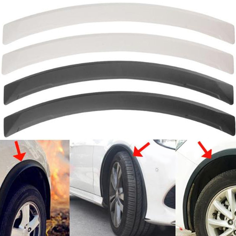 Vodool 2 stk universel bue bil hjul øjenbryn fender blusser auto mudguard protector strips bil tilbehør auto udskiftningsdele