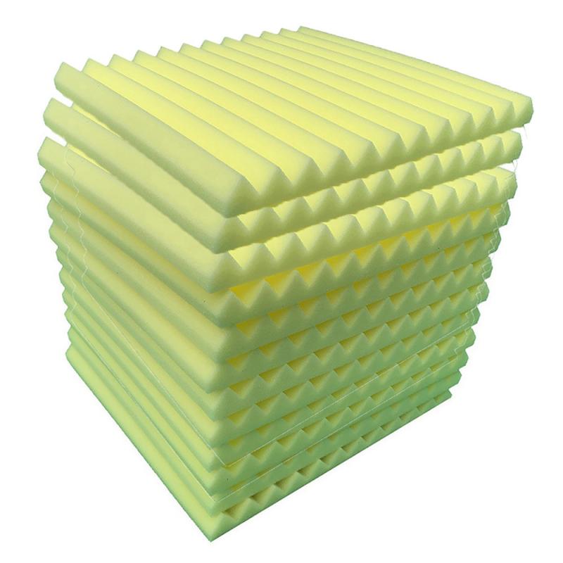 Neue 12 Stck Akustische Platten Schallschutz Schaum Akustische Fliesen Studio Schaum Klang Keile 300x300x25mm: 02