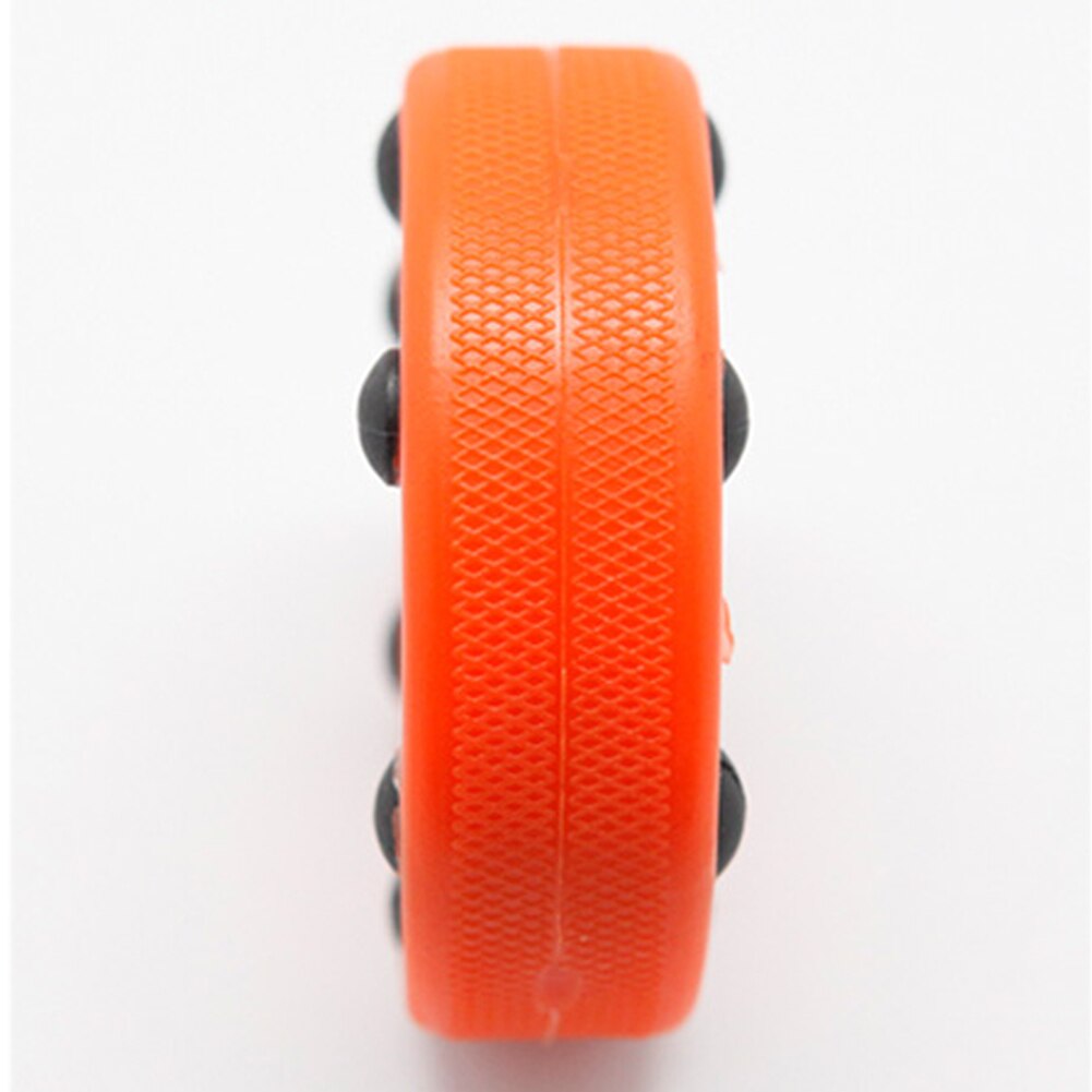 Perfekt ausbalancierter übungsrund-abs-hochdichte-rollhockeypuck, orange, langlebige anti-roll-zubehörräder