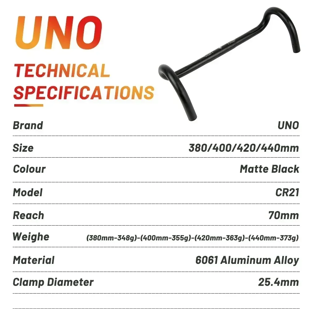 UNO Aluminiumlegierung Rennen Rennrad Lenker gebogen Bar Fahrradlenker 25,4/31,8 mm 360/380/400/420/440 MM Fahrradzubehör