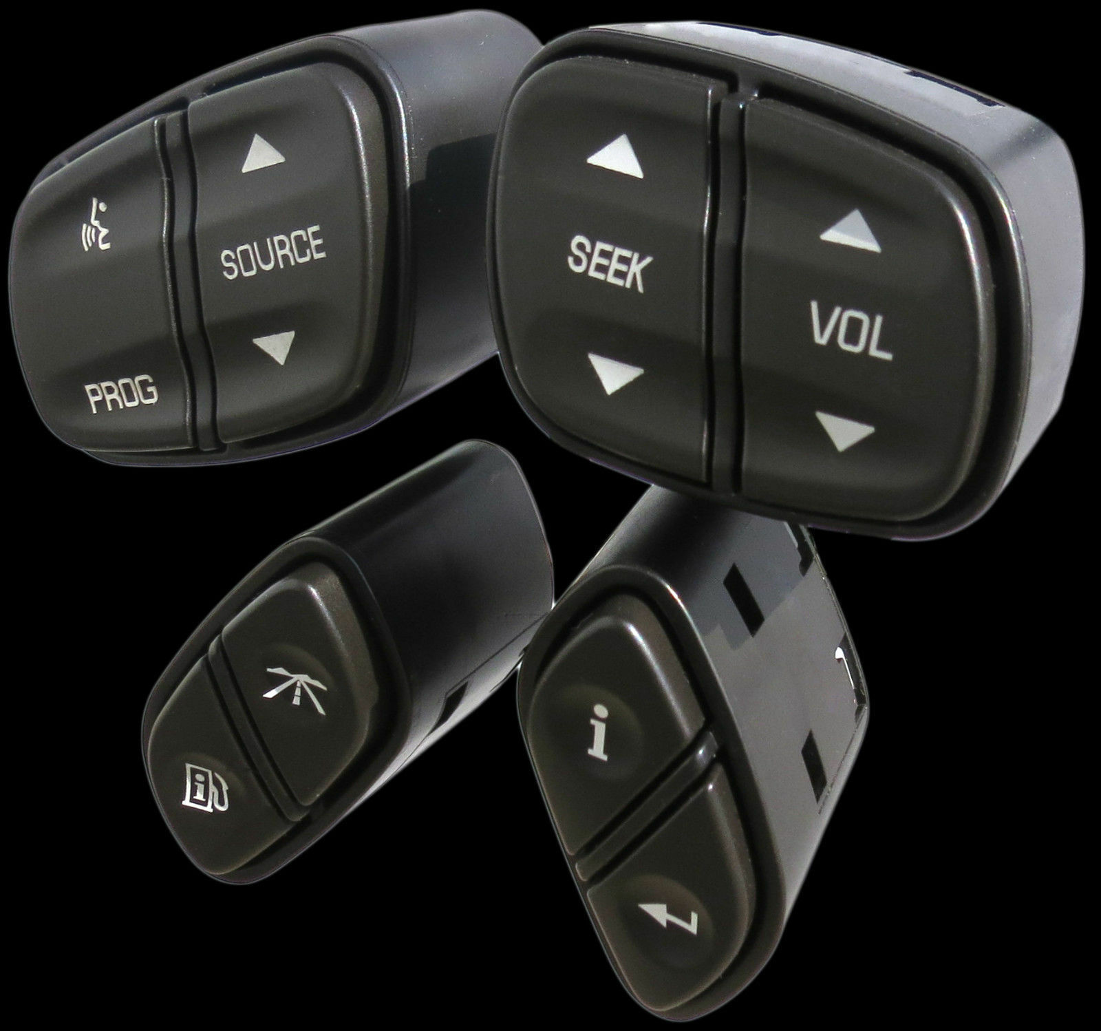 4 stuks auto stuurwielknoppen schakelaar bediening 21997738 21997739 voor gmc chevrolet voor cadillac voor escalade voor bravada