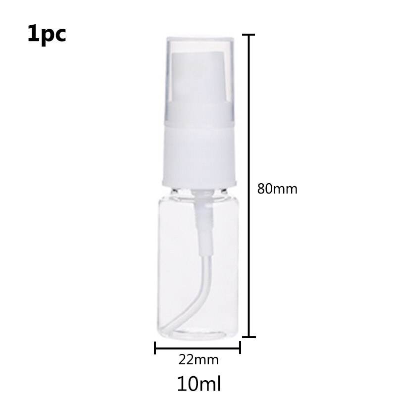 20/30/50 / 100ml Portable Refillable Bottles Travel Container Atomizer For Clear Plastic Perfume Bottle Empty Small Sprayer Jar: 10ml