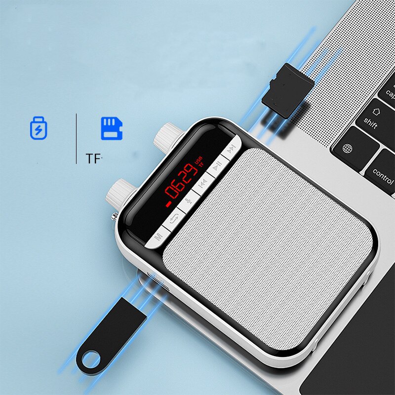 tragbar Stimme Megaphon für Lehrer Tourguide Mini Audio- Lautsprecher Mikrofon Wiederaufladbare Ultraleicht Lautsprecher