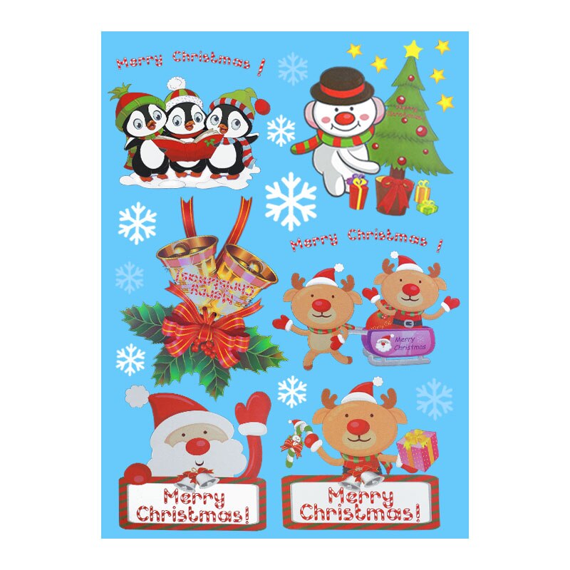 White Snowflake Electrostatic Sticker Window Kids Room Christmas Wall Stickers Home Decals Decoration Year Wallpaper: Q05