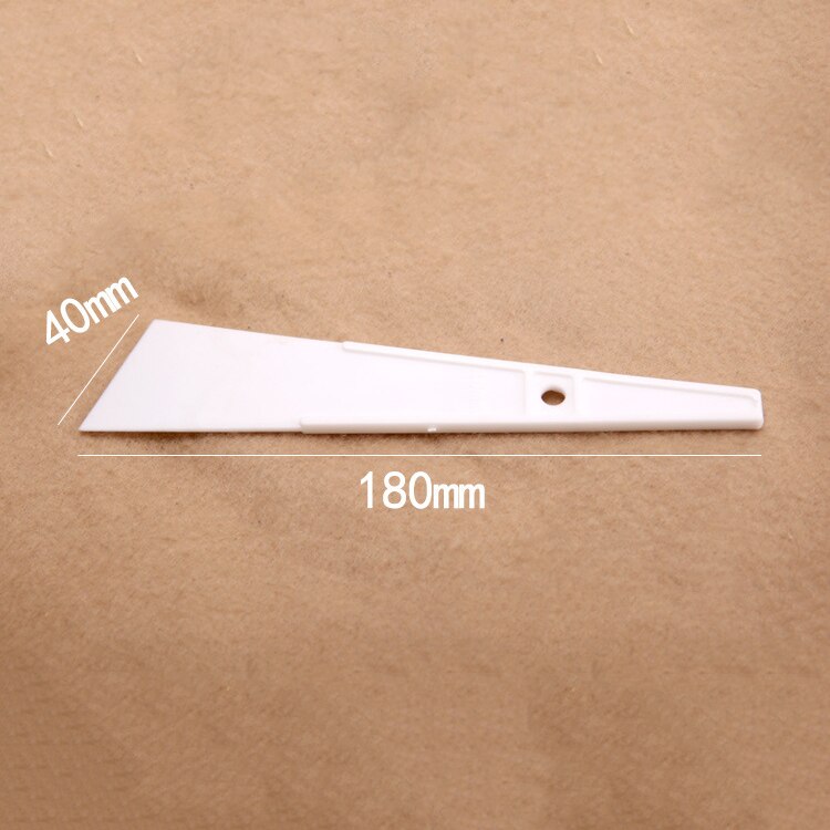 1pc White Plastic Leather Scraper Gluing Gumming Board DIY Handmade Sewing Leather Tool Apply Glue Sheet Leather Accessories