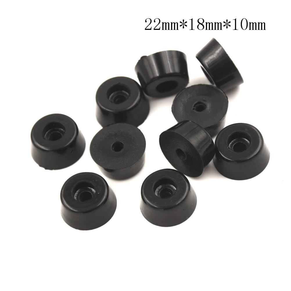 10 Pcs/20 Pcs Rubber Antislip Tafel Stoel Meubels Voeten Been Pads Rubber Pads Tegel Floor Protectors 6 Kiezen: Black