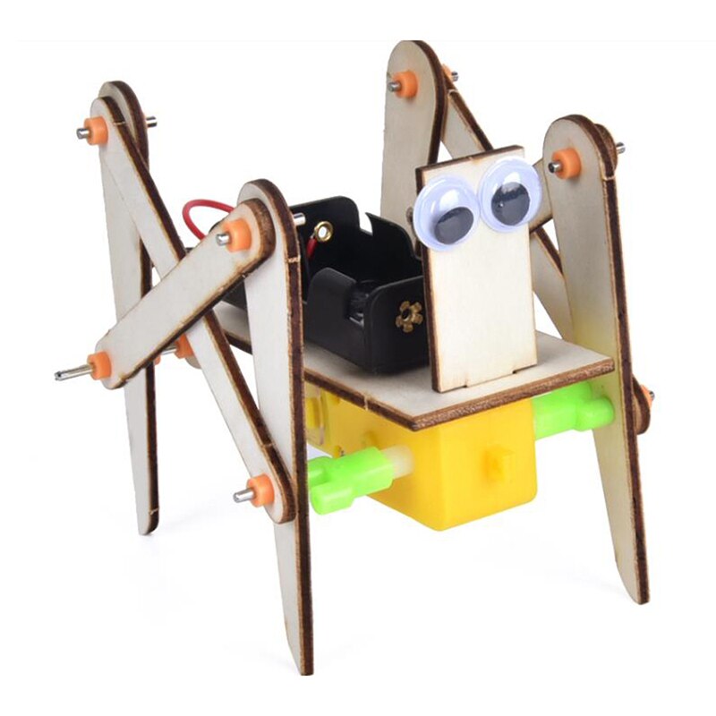 Robot rampant électronique pour enfants, jouet éducatif, modèle assemblé, expérience scientifique, bricolage, 1 pièce