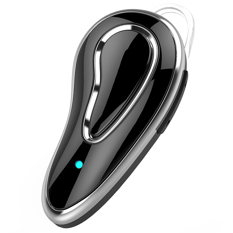 2022 mini-bluetooth-headsets, freisprecheinrichtungen, 5.0 kabellose kopfhörer, ohrhörer mit mikrofon und ohrhaken: Schwarz ohne box