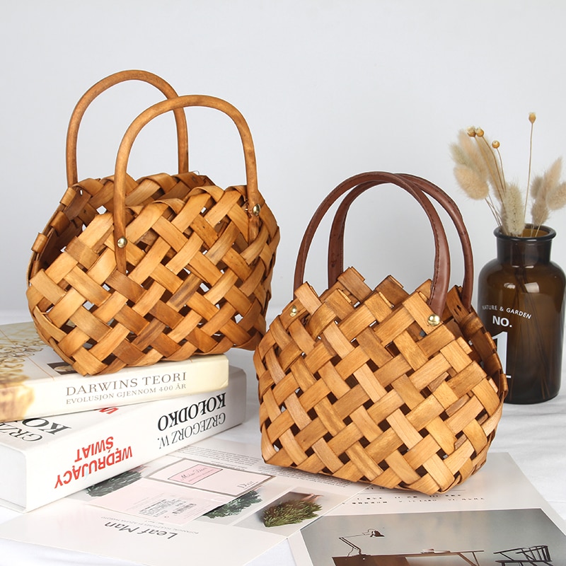 Frauen Stroh Handtasche Blume Woven Sommer Strand Messenger Tote Tasche Korb Shopper Geldbörse Dekorative Blume Körbe