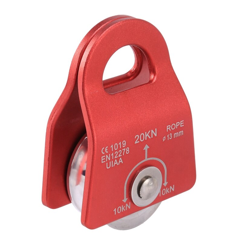 20kN Mini Katrol Mobiele Micro-Prusik Opvang Katrol 1/2 Inch Voor Rigging Arborist Klimmen Wandelen Skiën