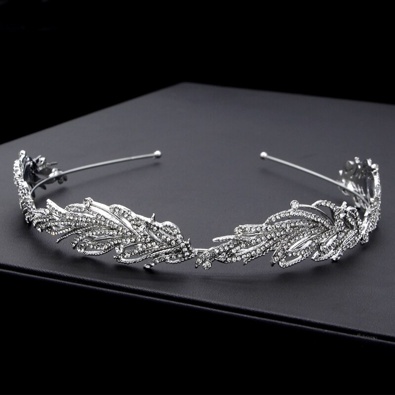 Handgemaakte Crystal Bridal Hoofdband Mini Bruids Hoofdtooi Hoofdtooi Diner Hoofddeksels Bruiloft Haar Accessoires