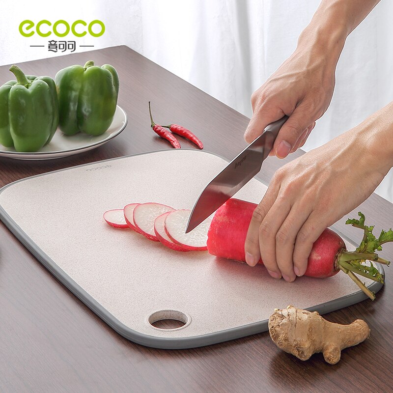 ECOCO Kitchen Chopping Blocks Food Cutting Board Not Moldy Classification Outdoors Camping Vegetable Fruits Meats Bread Cutting