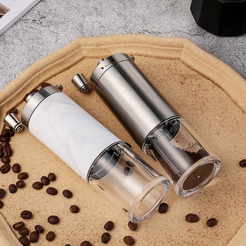 Hand Grinder Small Coffee Bean Grinder Adjustable Thickness Manual Grinder Stainless Steel Burr Grinder
