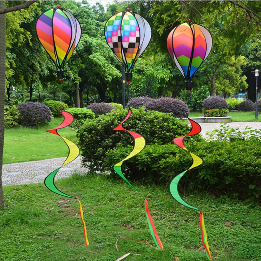 caldo aria Palloncino Filatore del Vento Giardino Cortile Esterno arredamento bambino regalo di Festival celebrazione Arcobaleno Della Banda del o Griglia Manica A Vento