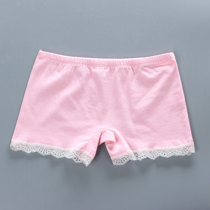 Pantalones cortos de seguridad de verano para niñas, ropa transpirable de algodón, pantalones cortos de encaje, 3 uds./lote