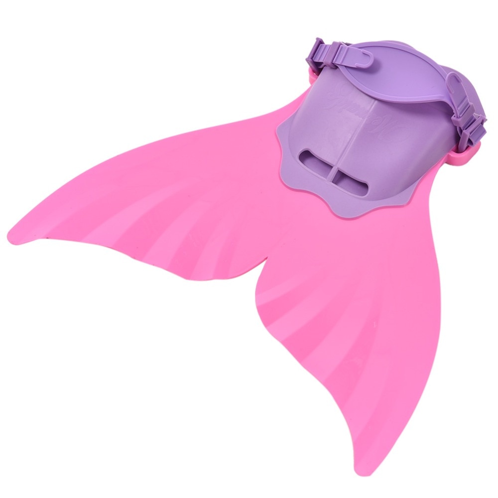 Gmarty 1pc Adjustable Pink Kids Girls Fancy Mermaid Swim Fins Diving Swimming Foot Flipper Beach Swim Accessories