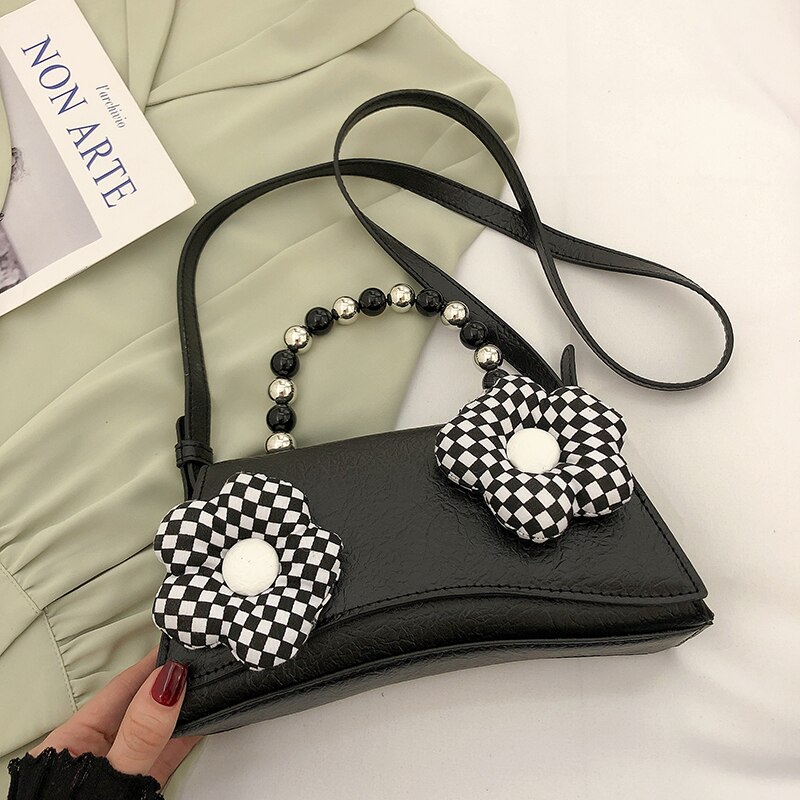 Vintage Stil frauen Tasche 2022 Y2k Sexy Stil Nische Tasche Sommer Neue Messenger Tasche Handtasche Schulter Tasche: Black