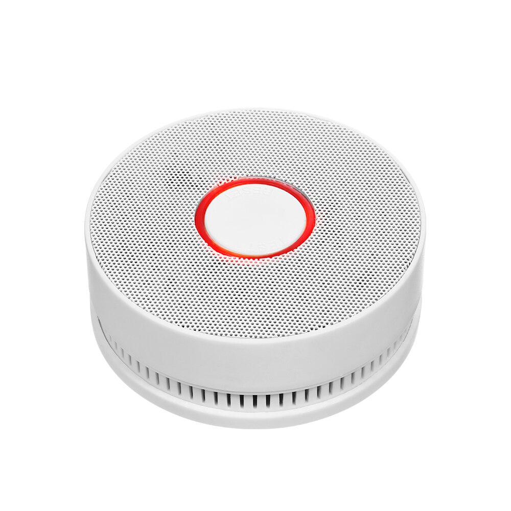 Smoke Detector Alarm Portable Fire Alarms Photoelectric Sensor Battery Operated Not Hardwired with Red LED Indicator for Home
