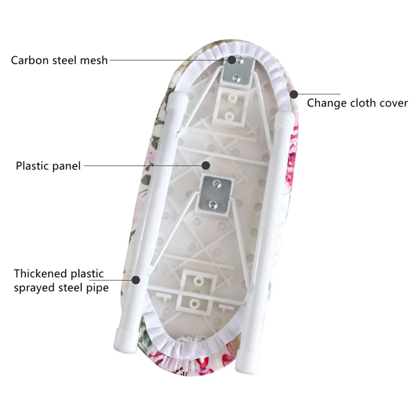 mini asse da stiro portatile con maniche, asse da stiro pieghevole da tavolo per la casa, per riporre e trasportare facilmente la camicia adatta, dimensioni della manica