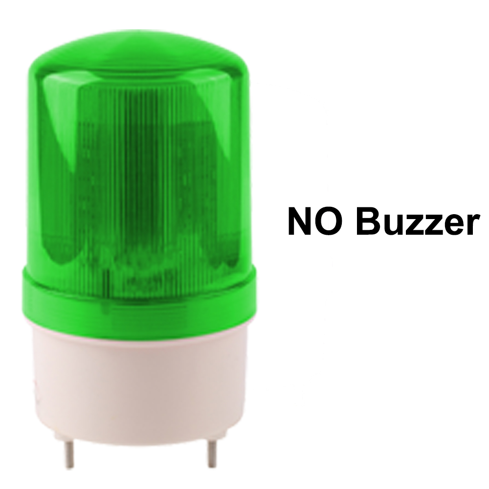Industrielle akustische visuelle Alarm Summer LTE-1101J rotierendes Licht blinkendes Signal Warnleuchte Blitz Sirene Anzeige LED DC24V12V: Licht Grau / 5w