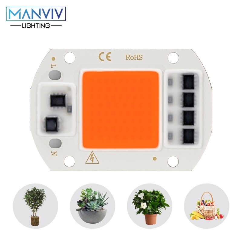 Led Chip 10W 20W 30W 50W Led Cob 220V Groeien Licht Koud Warm Wit Lamp kralen Niet Nodig Driver Flood Light Spotlight Diy Verlichting