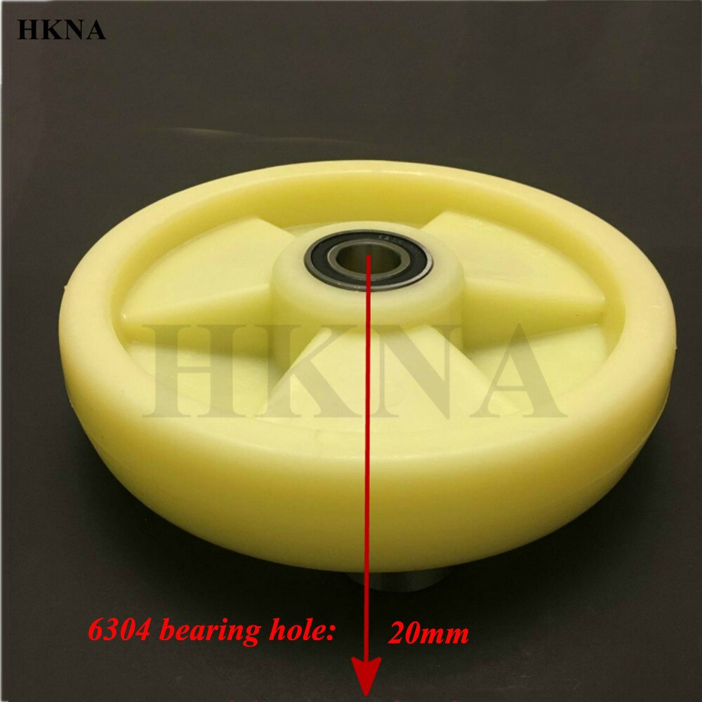 10 Inch Wheel 250mm Nylon Wheel Solid Wheel, Tiger Wheel, Trolley Wheel, Wear-resistant Wheel: bearing hole 20mm