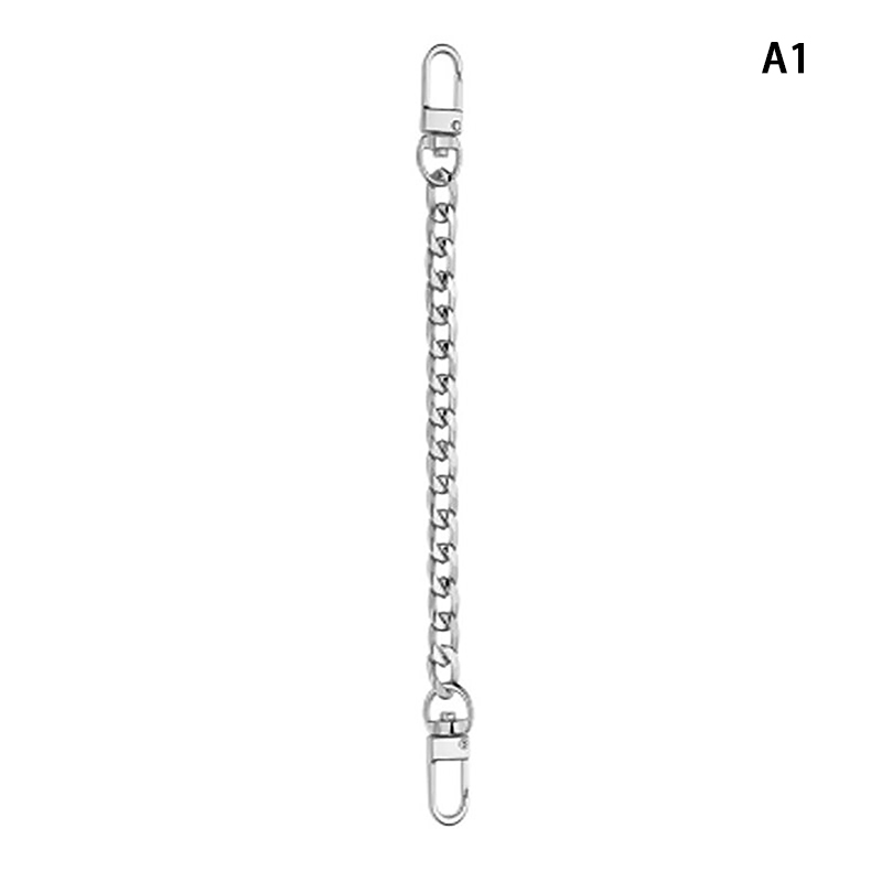 Kettentaschenriemen-Zubehör 20cm Verlängerungskette Taschenmetallkette Einfarbige DIY-Kette Langlebige Gold Silber Schwarz Gürtel: RoséGold