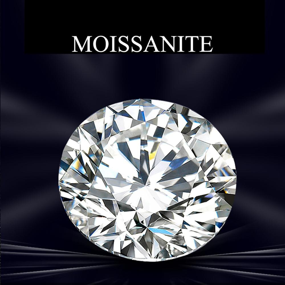 Real Loose Stone Moissanite Diamond 9mm 3ct D Color Undefined Gemstone Round Excellent Cut For Diamond Ring Jewelry