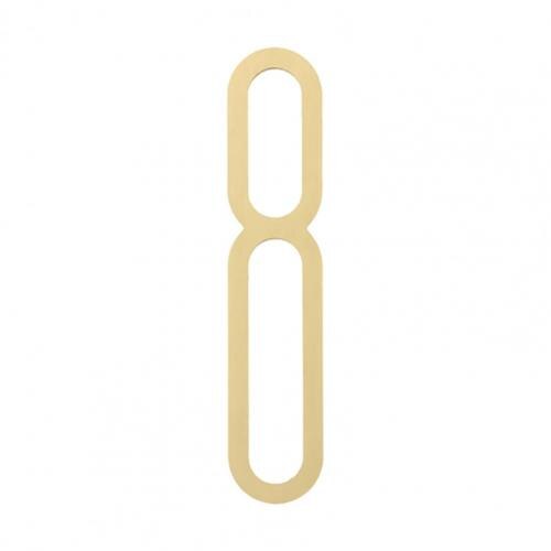 Number Sign 1-9 Brass Mailbox Number Durable Unique Font Door Number: 8