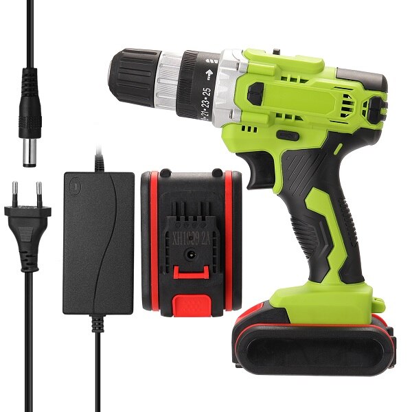 21V Woodworking Electric Cordless Drill High-power Lithium Battery Wireless Rechargeable Hand Drills DIY Electric Power Tools