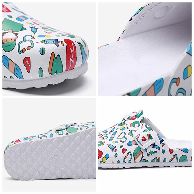 Scrubs kvinder slipper eva skridsikre træsko scrubs sko arbejde spa skønhedssalon sko sailor moon kosmetolog tilbehør unisex
