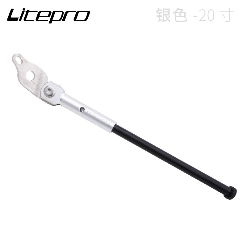 Litepro Folding Bike Kickstand 18 20 Inch For Birdy Side Stand Aluminum Alloy: silver 20inch