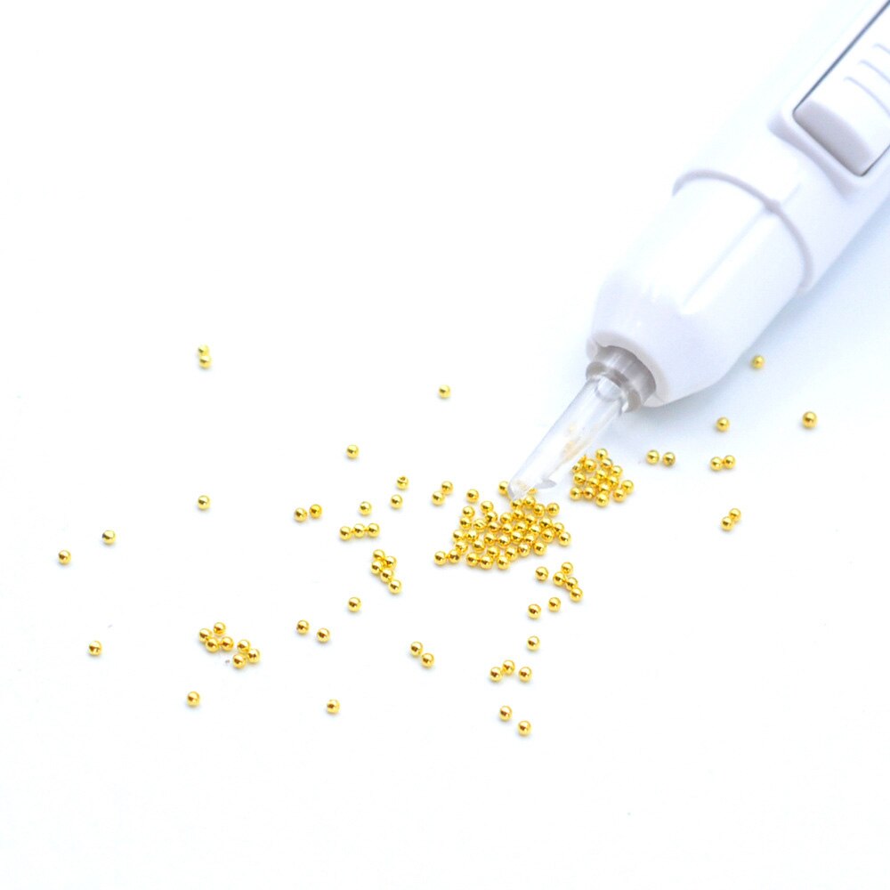0.8mm stalowe koraliki owocobranie rozsianych długopis koraliki robić paznokci zbieracz długopis wybierać w górę profesjonalna mała piłka kawior manicure długopis robić kropek ozdabianie paznokci