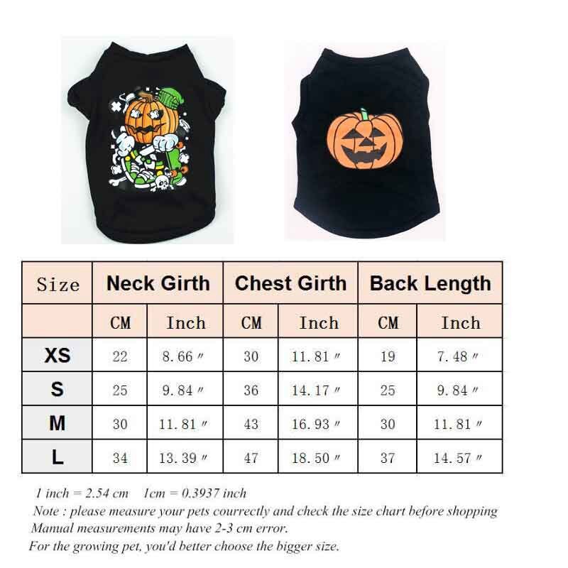Chihuahua Dog Costume Shirt Halloween Costume Dog Shirt Cat Vest Cool Puppy Clothing For Kitty Casual Breathable