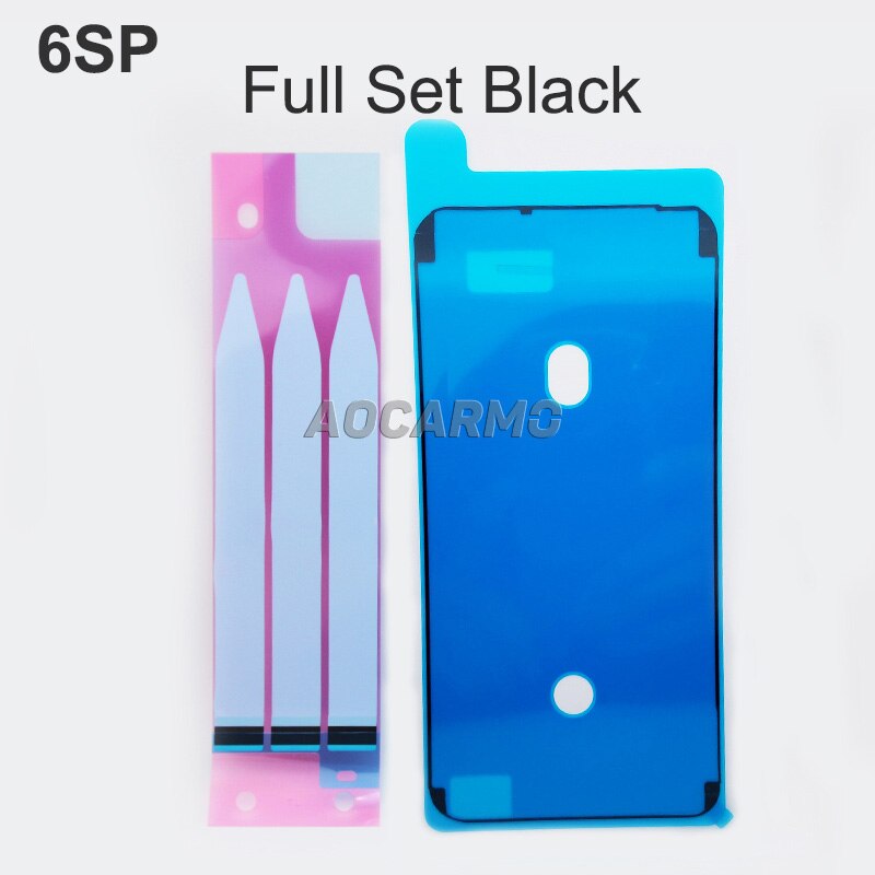 Aocarmo wyświetlacz LCD ekran wodoodporny klej naklejki baterii taśma klejąca dla iPhone 6S 6SP 7 7P 8 8P plus X XS XS Max Max XR: 6SP Black