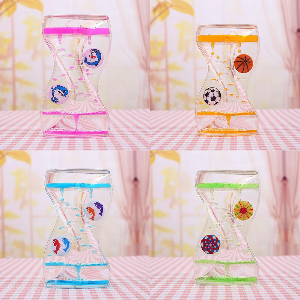 Rotating Windmill Floating Timer Toys Home Office Desk Decoration Floating Color Mix Oil Liquid Bubbler Motion Timer