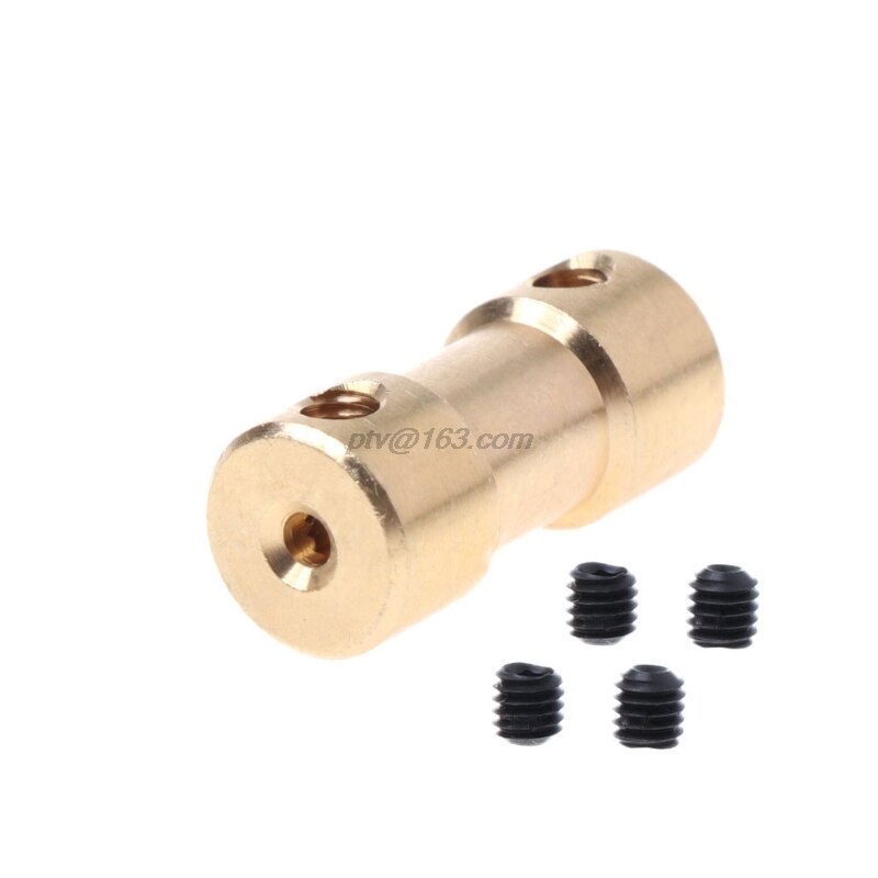 Acoplador del eje de cobre del Motor, adaptador de la manga del conector, 2-5mm,